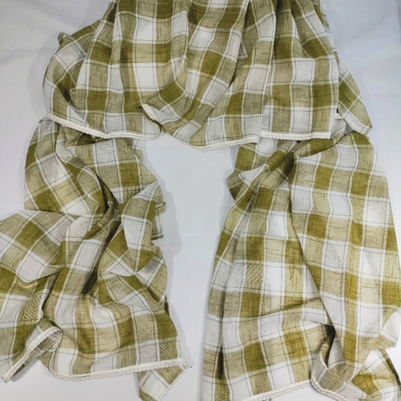 S. Lichtenburg & Co. NWT Sage Plaid Country Kitchen Tier Curtains Valance Panels - Picture 7 of 9